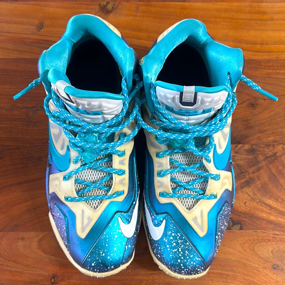 Nike LeBron 11 high tops customized color way
